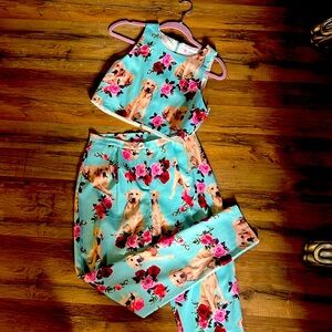 Puppy and Roses 🌹 SET  size M